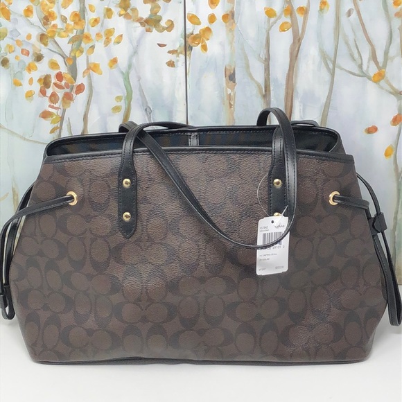 NWT Coach drawstring carryall tote - Picture 4 of 7